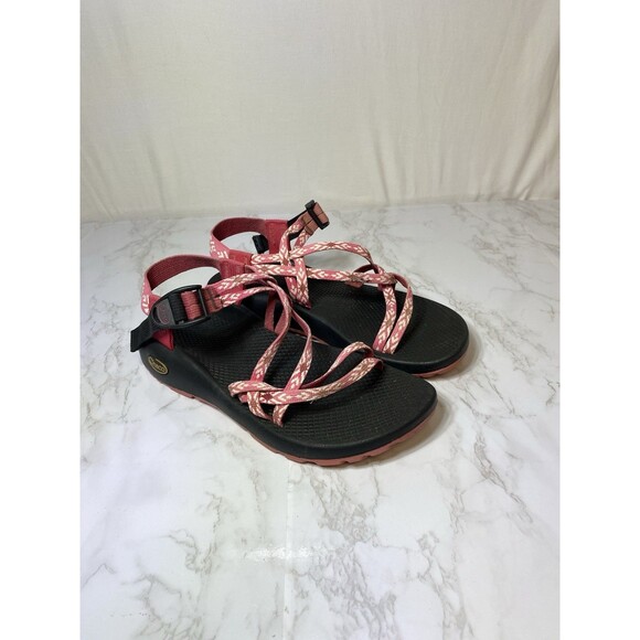 Chaco Women's Sport Sandals Ankle Straps Vibram Adjustable Strappy Pink Size 9 - Picture 1 of 9